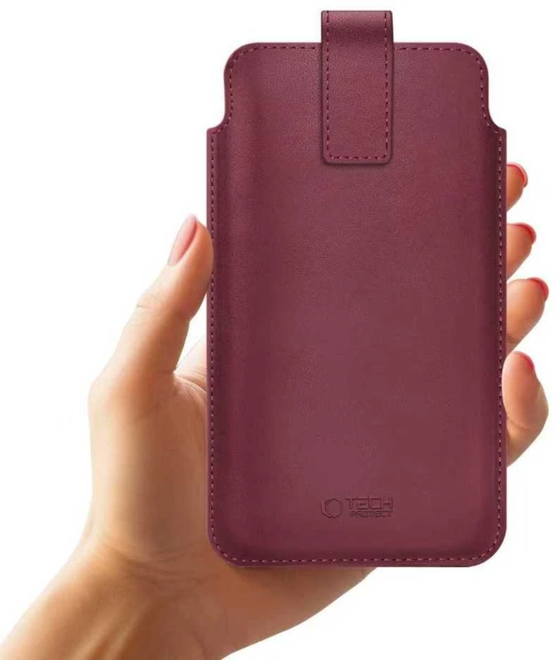 „Tech-Protect SM65“ dėklas 6,0–6,9 colių įstrižainės ekranams – bordo spalvos