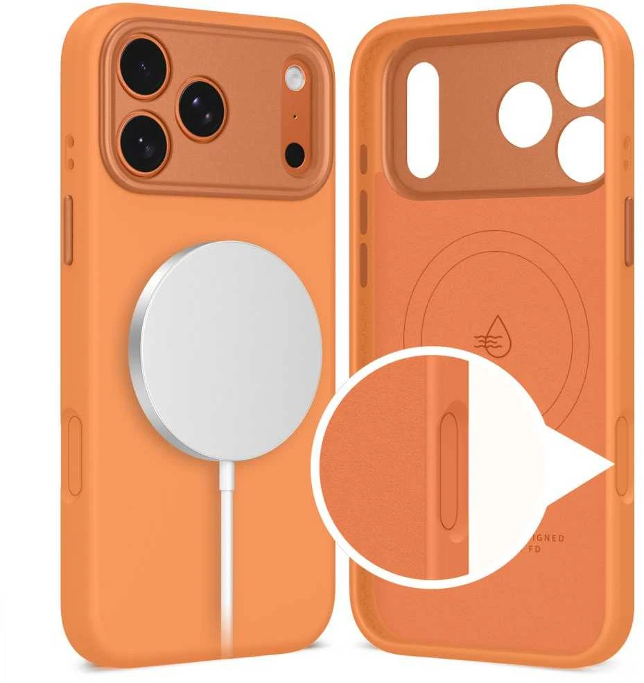 „Tech-Protect Uniq MagSafe“ dėklas, skirtas „iPhone 17 Pro Max“ – oranžinis
