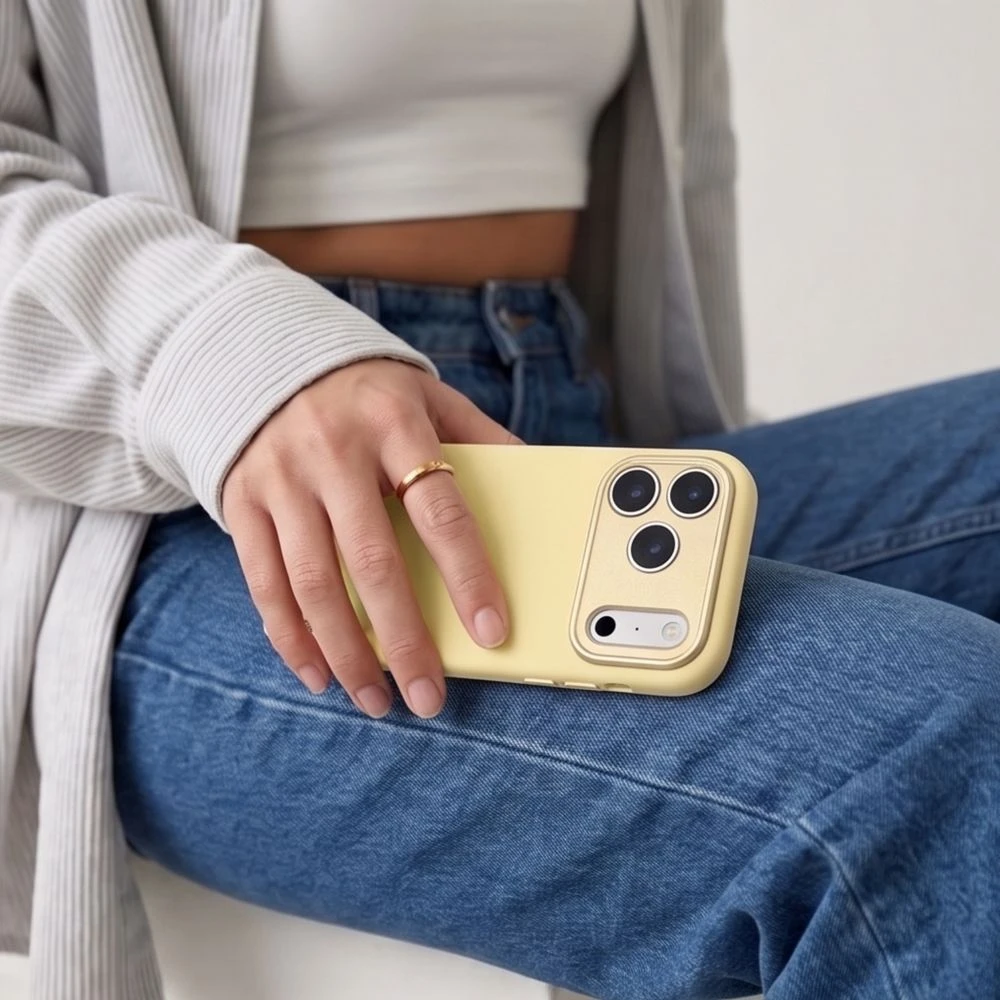 Dėklas TECH-PROTECT UNIQ MagSafe CC iPhone 17 Pro / 18 Pro ŠVIESIAI GELTONAS