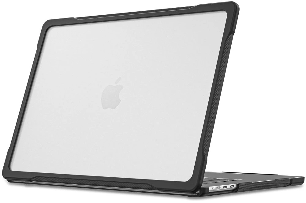 „Tech-Protect Velar MacBook Air 15 M2-M5 2023-2026“ juodas/matinis skaidrus