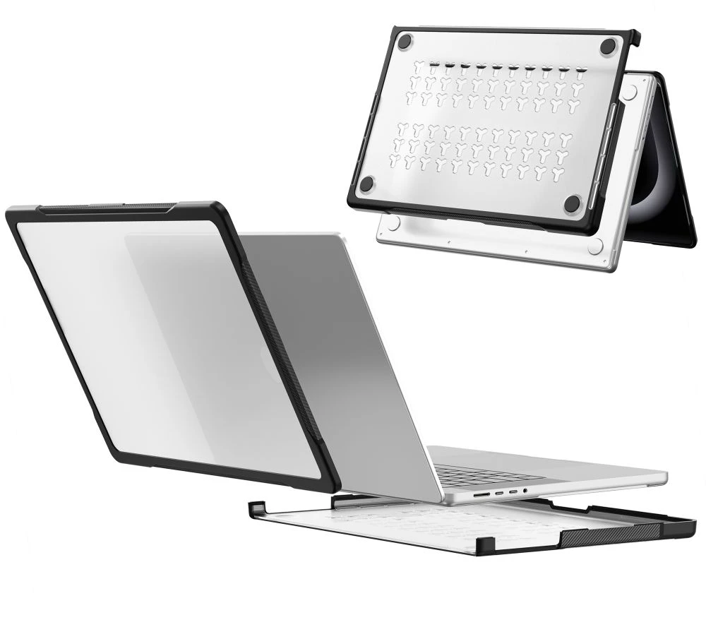Tech-Protect Velar MacBook Pro 16 M1-M5 / M5 Pro / M5 Pro Max 2021-2026 juodas/matte clear