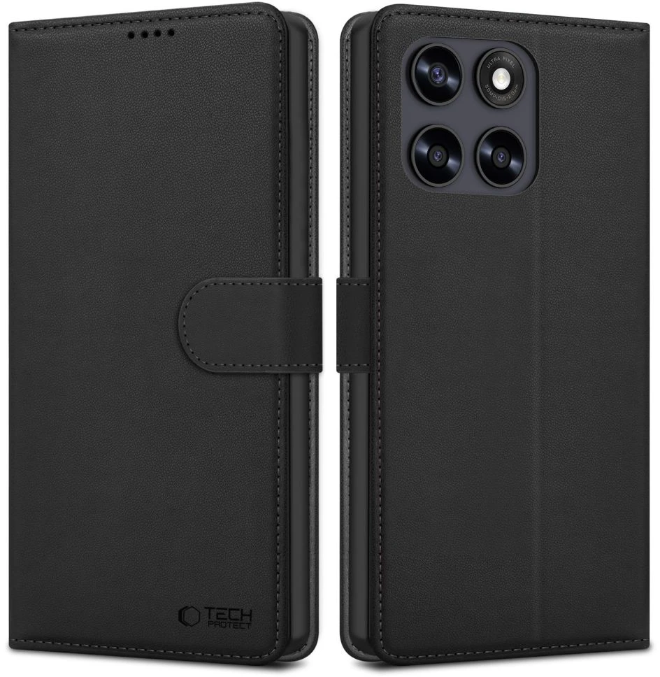 Tech-Protect PINIGINĖS TIPO dėklas MOTOROLA MOTO G67 / G77 Juodas