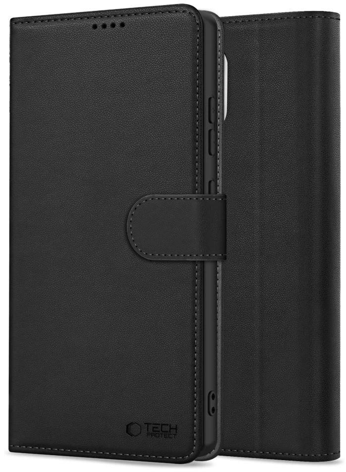 Tech-Protect PINIGINĖS TIPO dėklas MOTOROLA MOTO G67 / G77 Juodas