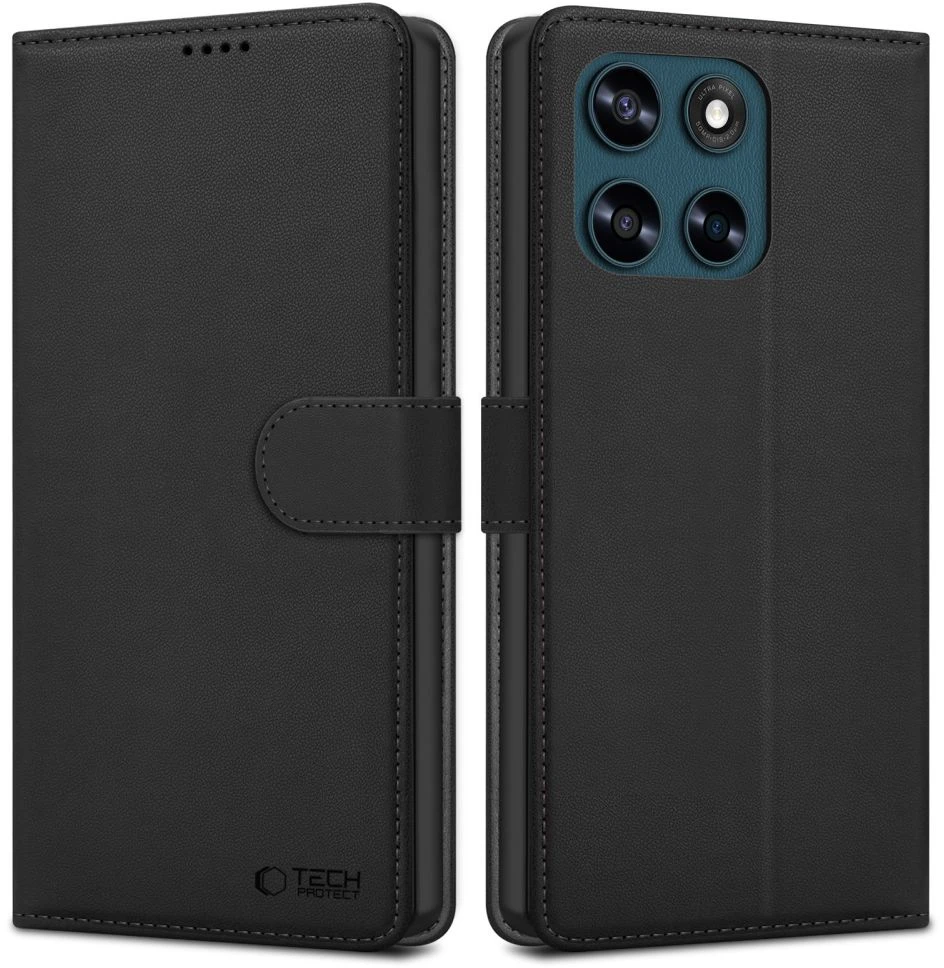 Tech-Protect PINIGINĖS TIPO dėklas MOTOROLA MOTO G57 POWER / G67 POWER Juodas
