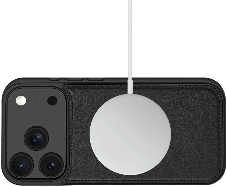 Dėklas Tech-Protect Wallet MagSafe Case for iPhone 17 Pro Max / 18 Pro Max - Matinė juoda