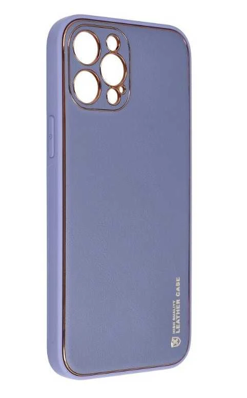Dėklas telefonui Forcell LEATHER skirtas iPhone 12 Pro Max, mėlyna