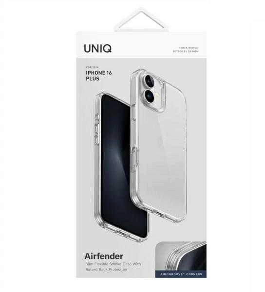 UNIQ Air Fender Apple iPhone 16 Plus 6.7″ Dėklas skaidrus/skaidrus