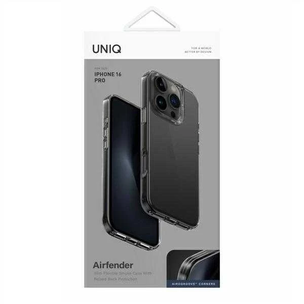 UNIQ Air Fender Apple iPhone 16 Pro 6.3″ Dėklas Pilkas/Smoked