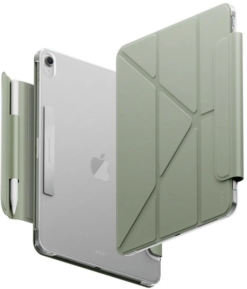 Dėklas UNIQ Camden Lite, skirtas iPad 11″ A16 (2025) / iPad 10.9″ 10 gen. (2022), žalios spalvos