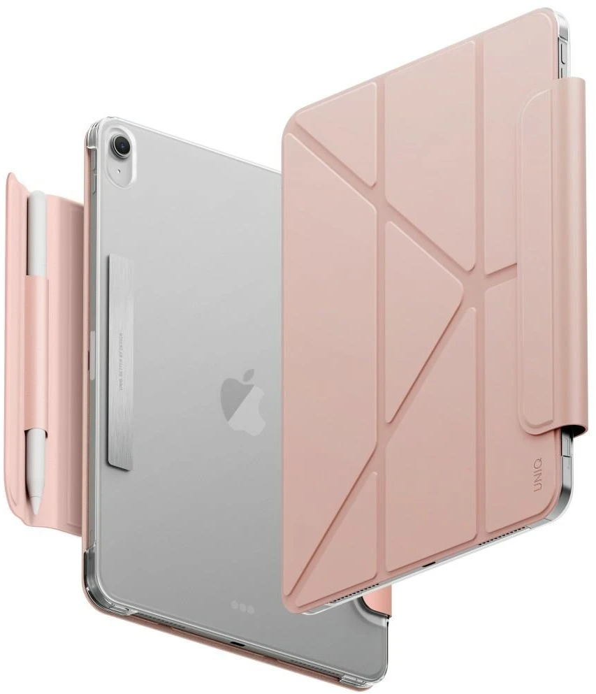 Dėklas UNIQ Camden Lite, skirtas iPad Air 11″ M2 2024 / M3 2025 / M4 2026, rožinės spalvos