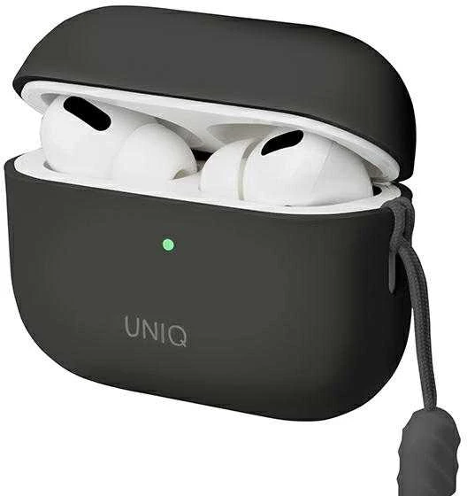 UNIQ Lino Dėklas AirPods Pro 2 gen Silicone ash pilkos spalvos