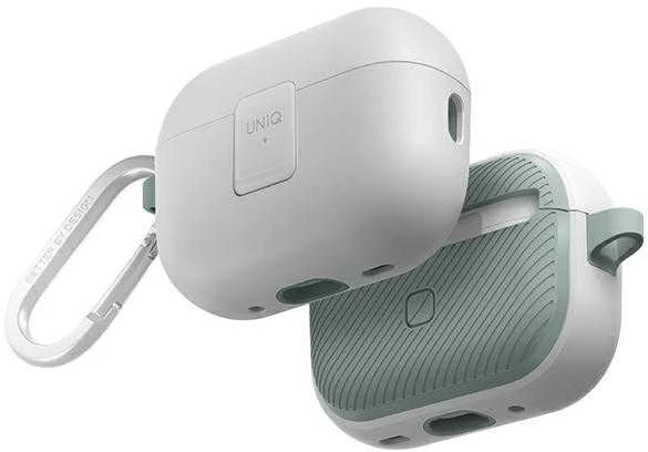 UNIQ Clyde Lock Dėklas AirPods Pro 2 (2022/2023) baltos spalvos-mint/dove baltos spalvos-soft mint