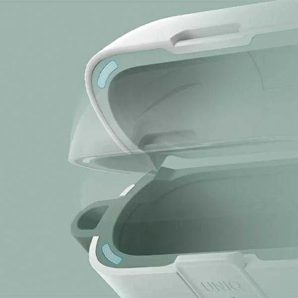 UNIQ Clyde Lock Dėklas AirPods Pro 2 (2022/2023) Chalk Pilkas-Marine Mėlyna