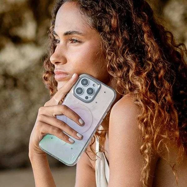 UNIQ dėklas Coehl Celest Apple iPhone 16 Pro Max 6.9" magnetinio įkrovimo opal/iridescent