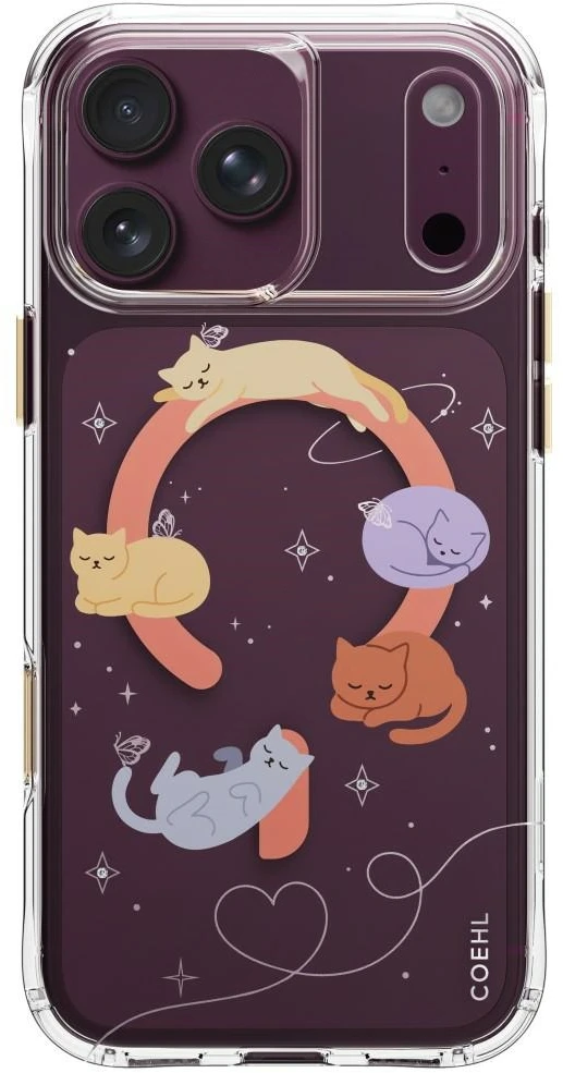 Dėklas UNIQ Coehl Elysie, skirtas iPhone 18 Pro Max / 17 Pro Max, su magnetiniu įkrovimu, whiskered dreams