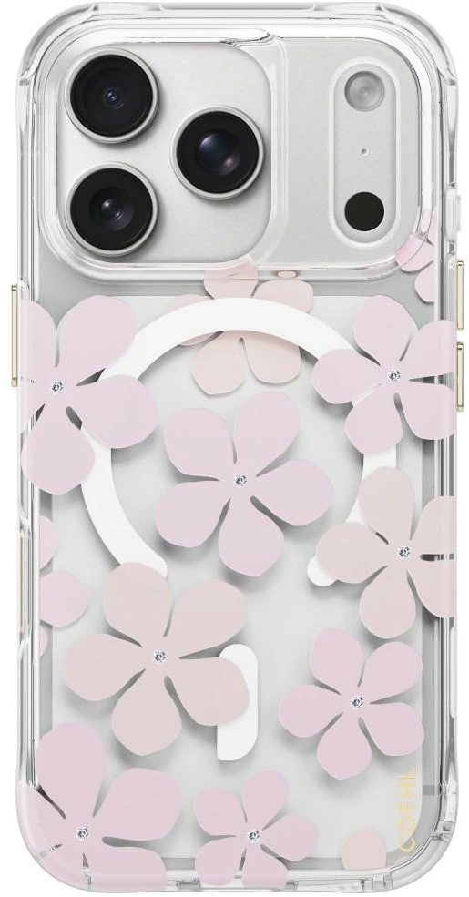 Dėklas UNIQ Coehl Mila, skirtas iPhone 18 Pro / 17 Pro, su magnetiniu įkrovimu, rožinis