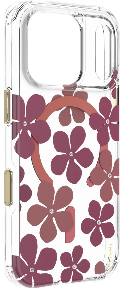 Dėklas UNIQ Coehl Mila, skirtas iPhone 18 Pro / 17 Pro, su magnetiniu įkrovimu, bordo spalvos