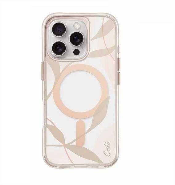 UNIQ dėklas Coehl Verdure Apple iPhone 16 Pro 6.3" magnetinis įkrovimo spyruoklinis žiedas