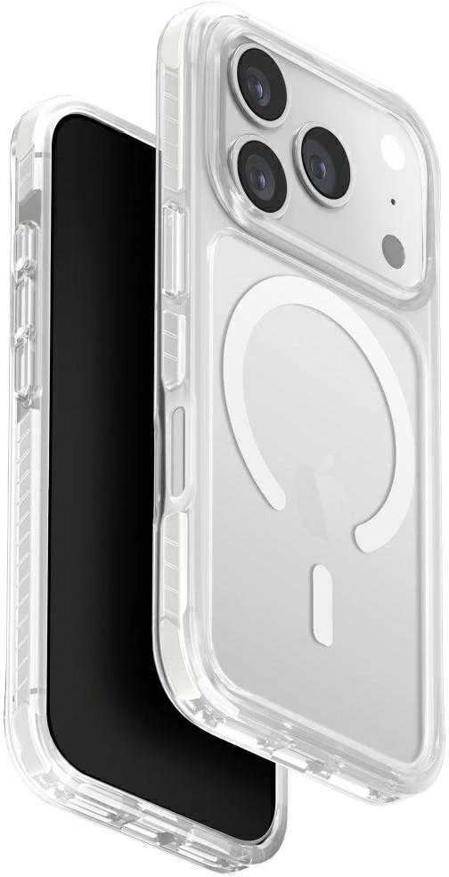UNIQ Combat dėklas iPhone 17 Pro MagClick, baltos spalvos