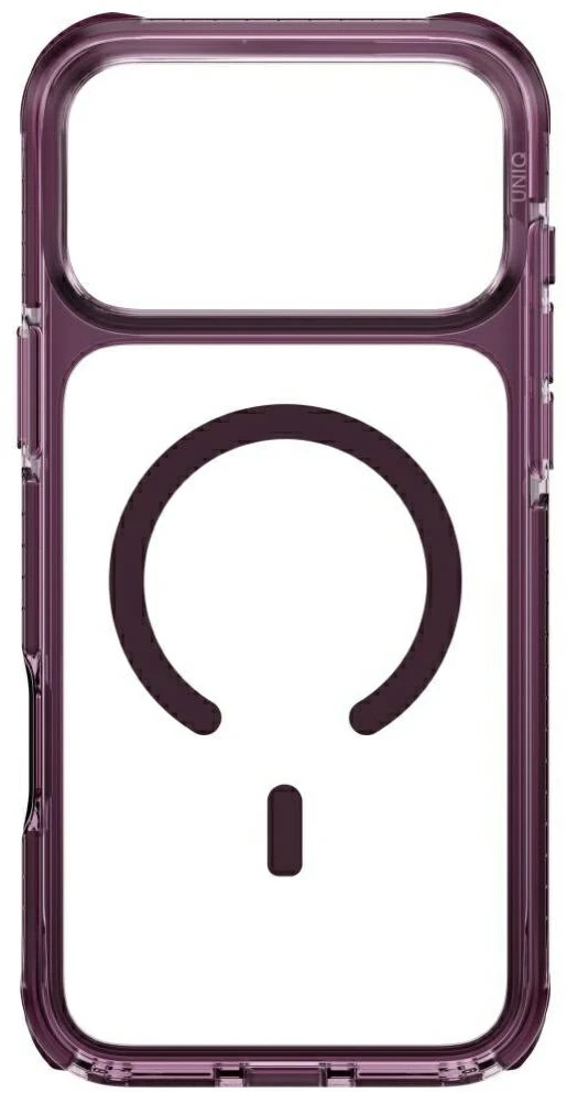 UNIQ Combat dėklas, skirtas iPhone 18 Pro Max / 17 Pro Max Magclick Charging, burgundinis