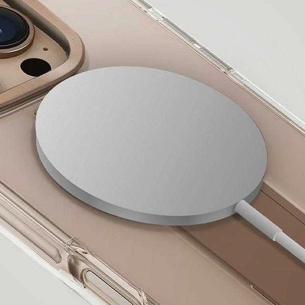UNIQ Heldro Max Apple iPhone 16 Pro 6.3″ Magclick Charging dėklas auksinis taupe auksinis