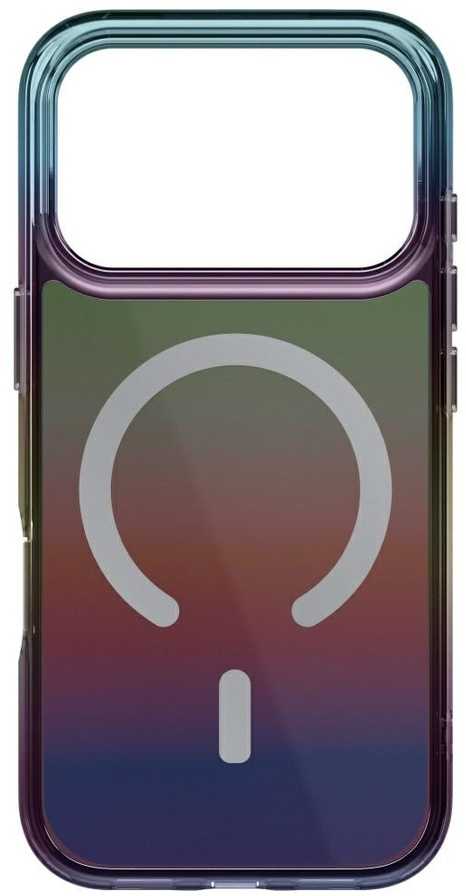 UNIQ Iridescia dėklas skirtas Apple iPhone 17 Pro Magclick Charging midnight quartz