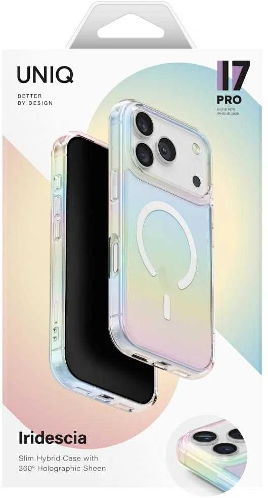 UNIQ Iridescia Dėklas skirtas iPhone 17 Pro Magclick Charging holo quartz