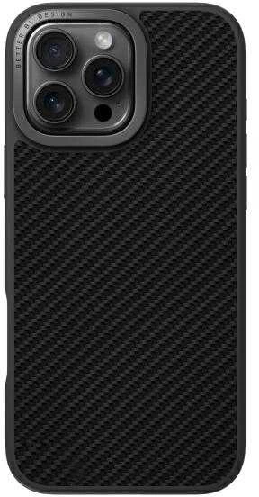 UNIQ dėklas Keva Max Apple iPhone 16 Pro Max 6.9″ Magclick Charging juodos spalvos/carbon juodos spalvos