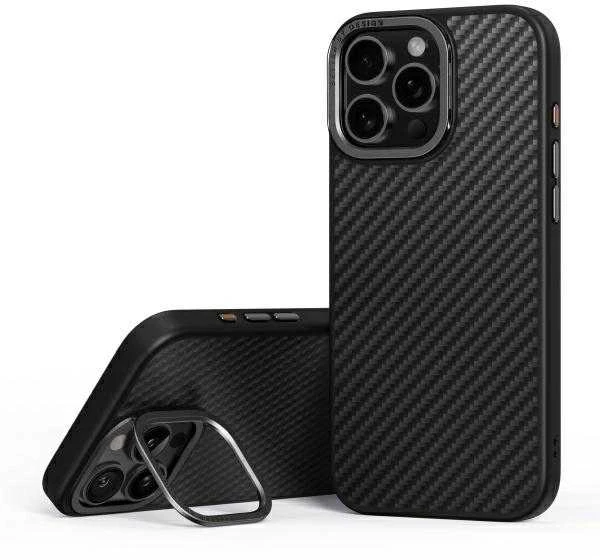 UNIQ dėklas Keva Max Apple iPhone 16 Pro Max 6.9″ Magclick Charging juodos spalvos/carbon juodos spalvos