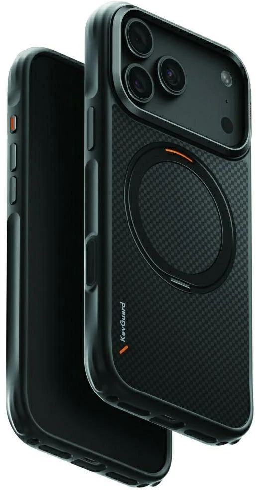 Dėklas UNIQ Keva Mov skirtas iPhone 18 Pro Max / 17 Pro Max Magclick Charging juodos spalvos