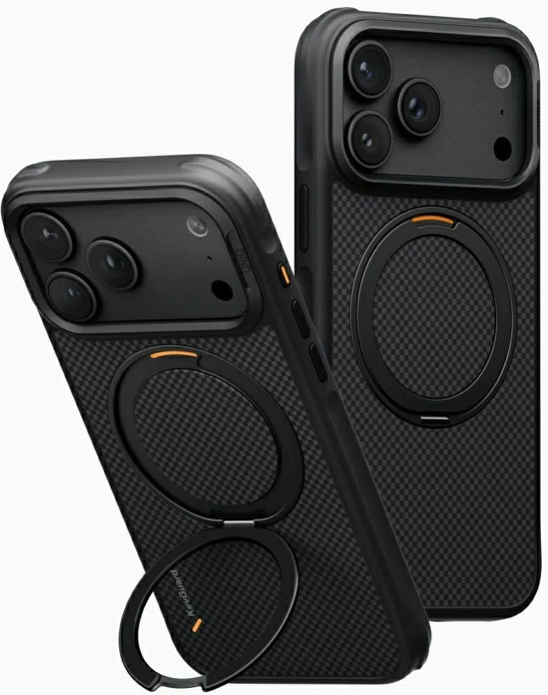 Dėklas UNIQ Keva Mov skirtas iPhone 18 Pro Max / 17 Pro Max Magclick Charging juodos spalvos