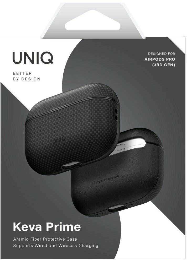 Dėklas Uniq Keva Prime Case for AirPods Pro 3 - Juodas