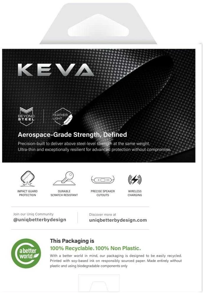Dėklas Uniq Keva Prime Case for AirPods Pro 3 - Juodas