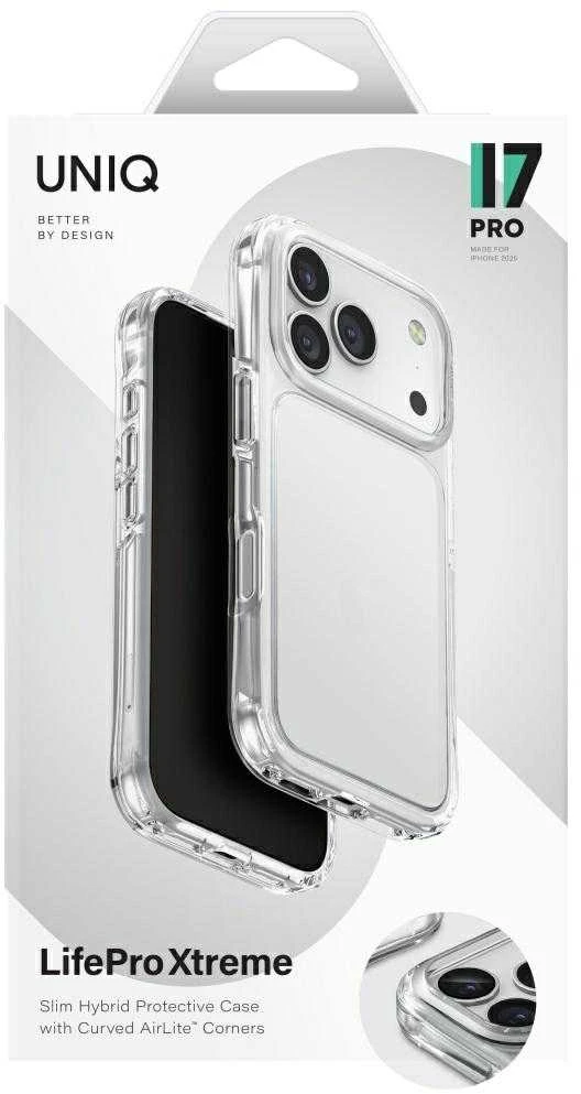 UNIQ Lifepro Xtreme Dėklas Apple iPhone 17 Pro skaidrus