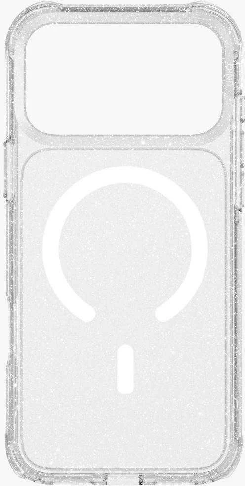 UNIQ LifePro Xtreme Dėklas Apple iPhone 17 Pro Max Magclick Charging skaidrus/Glitter
