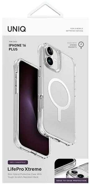 UNIQ LifePro Xtreme Apple iPhone 16 Plus 6.7″ Magclick Charging dėklas skaidrus frost clear