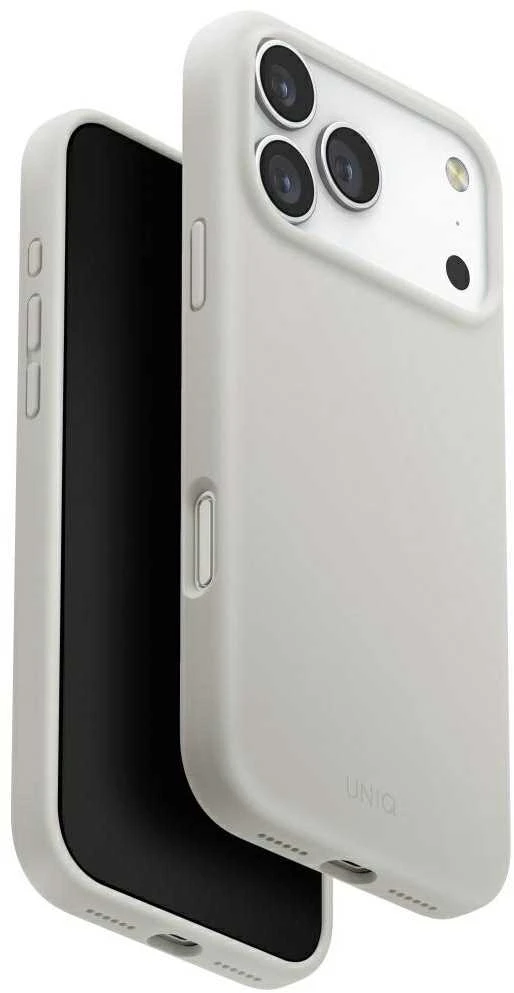 UNIQ Lino dėklas skirtas Apple iPhone 17 Pro Max Magclick Charging Light pilkos spalvos