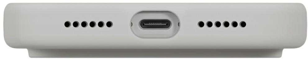 UNIQ Lino dėklas skirtas Apple iPhone 17 Pro Max Magclick Charging Light pilkos spalvos