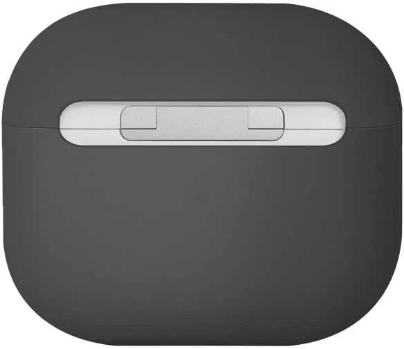 UNIQ dėklas Lino AirPods 4 Silicone ash pilkas