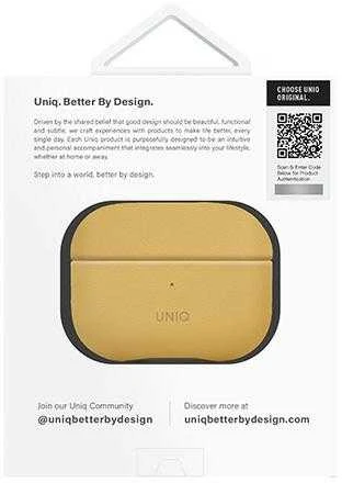 UNIQ Lyden DS AirPods Pro 2 gen (2022/2023) dėklas geltonos spalvos-pilkos spalvos/canary geltonos spalvos-flint pilkos spalvos