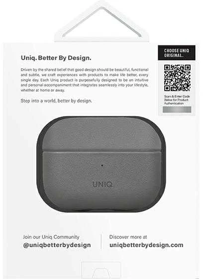UNIQ Lyden DS AirPods Pro 2 gen (2022/2023) dėklas pilkos spalvos-juodos spalvos/charcoal pilkos spalvos-juodos spalvos