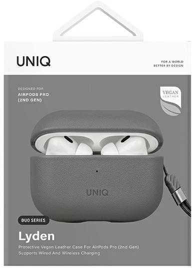 UNIQ Lyden DS AirPods Pro 2 gen (2022/2023) dėklas pilkos spalvos-juodos spalvos/charcoal pilkos spalvos-juodos spalvos