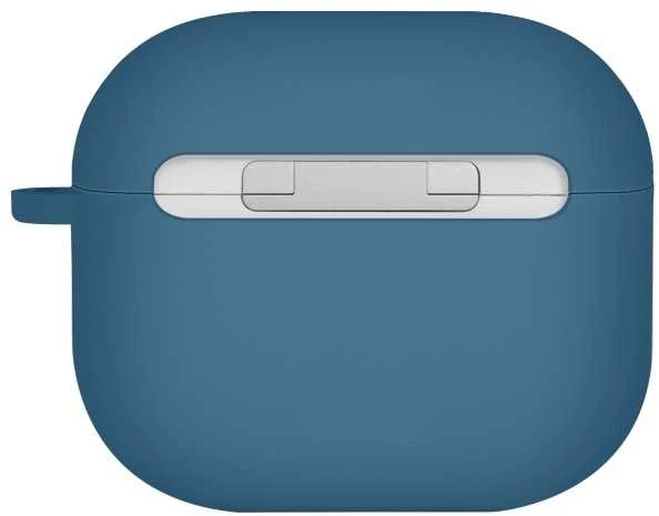 UNIQ dėklas Nexo AirPods 4 + Ear Hooks Silicone pacific mėlynas