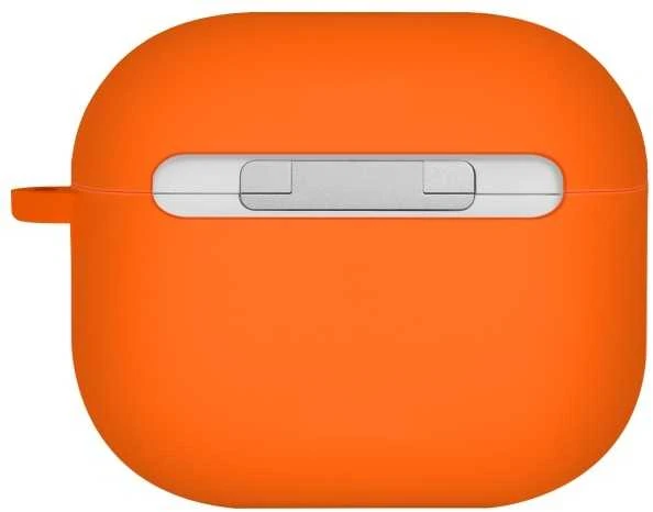 UNIQ dėklas Nexo AirPods 4 + Ear Hooks Silicone volt oranžinės spalvos