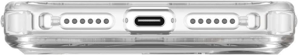 Dėklas Uniq Swivix 360 Rotating Kickstand Case for iPhone 17 Pro Max - Transparent