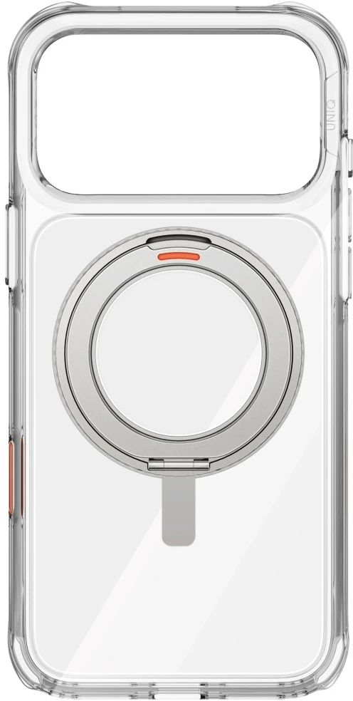 Dėklas Uniq Swivix 360 Rotating Kickstand Case for iPhone 17 Pro Max - Transparent