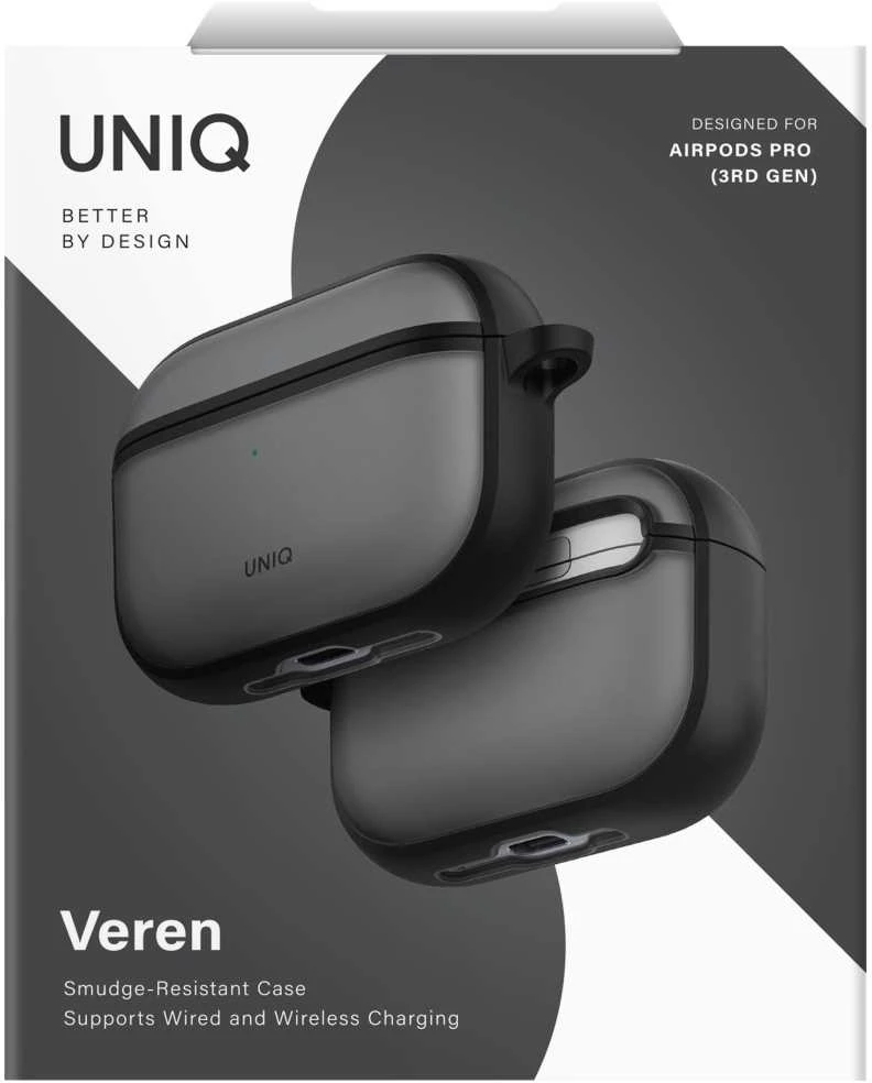 „Uniq Veren“ dėklas, skirtas „AirPods Pro 3“ ausinėms – rudas