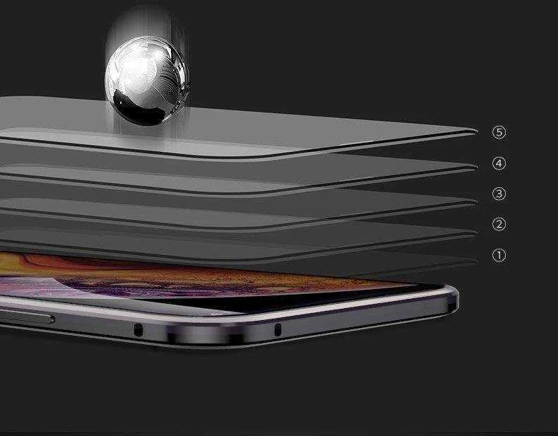 Wozinsky Full Magnetic Full Body Front and Back with built-in glass Vivo X60 dėklas telefonui juodos spalvos-dėklas telefonui skaidrus
