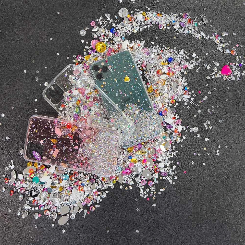 Wozinsky Star Glitter Shining dėklas skirtas iPhone 12 Pro Max, juodas