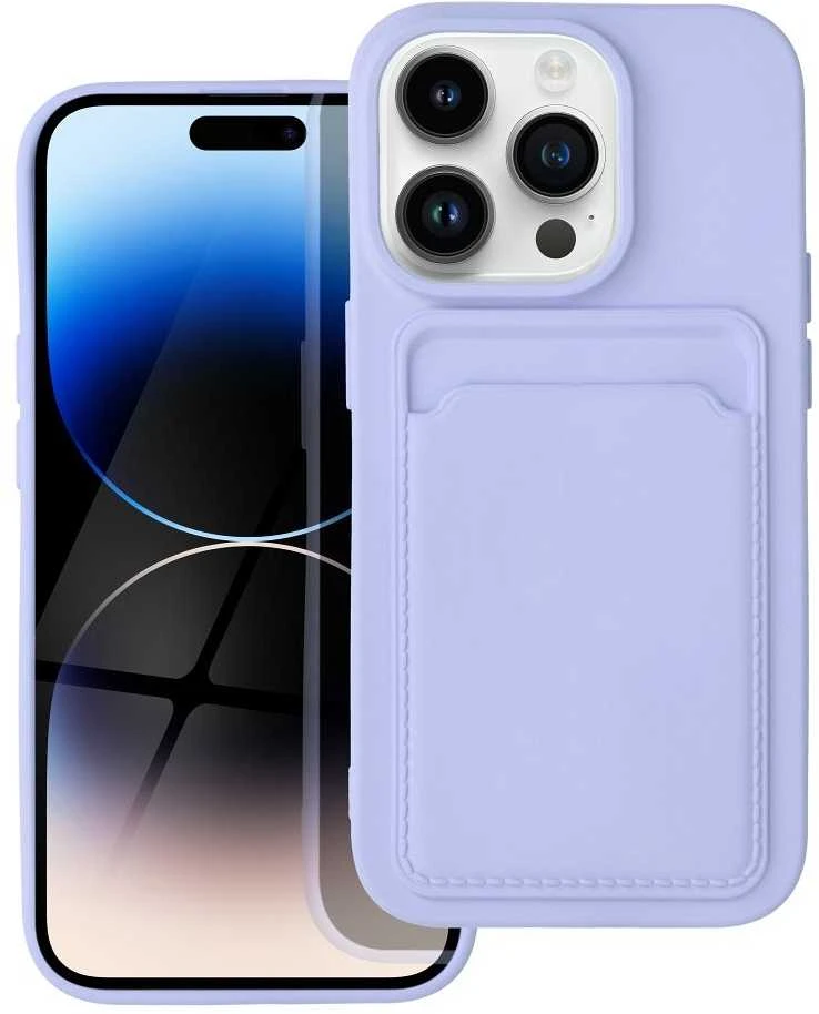 Forcell OEM dėklas iPhone 14 PRO kortelių dėklas violetinė
